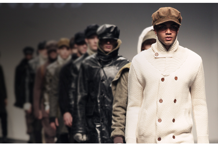 AK男装新款全羊毛中长款 男开衫大衣毛衣外套