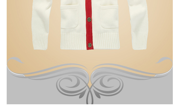 爵士兔女童开襟毛衣JM223831 红色 110# 价格