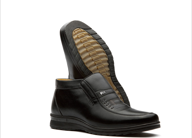 意尔康(YEARCON)冬季款男士商务休闲真皮棉