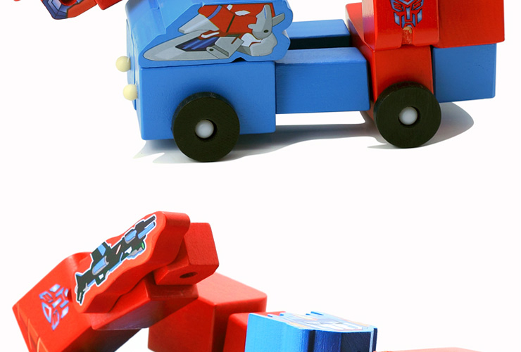 新蕾3C儿童玩具 变形金刚积木组合 儿童益智积