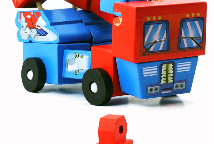 新蕾3C儿童玩具 变形金刚积木组合 儿童益智积