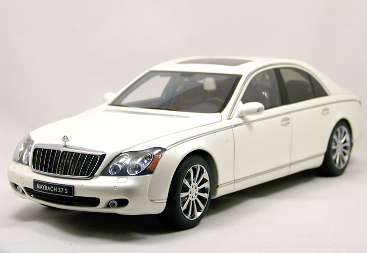 奔驰迈巴赫57s 白色 豪华轿车模型 autoart 76158 maybach57s