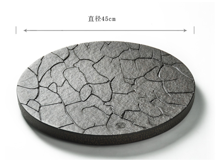 鑫德鸿窑 台湾大地乌金石茶盘 大地茶盘 整块黑