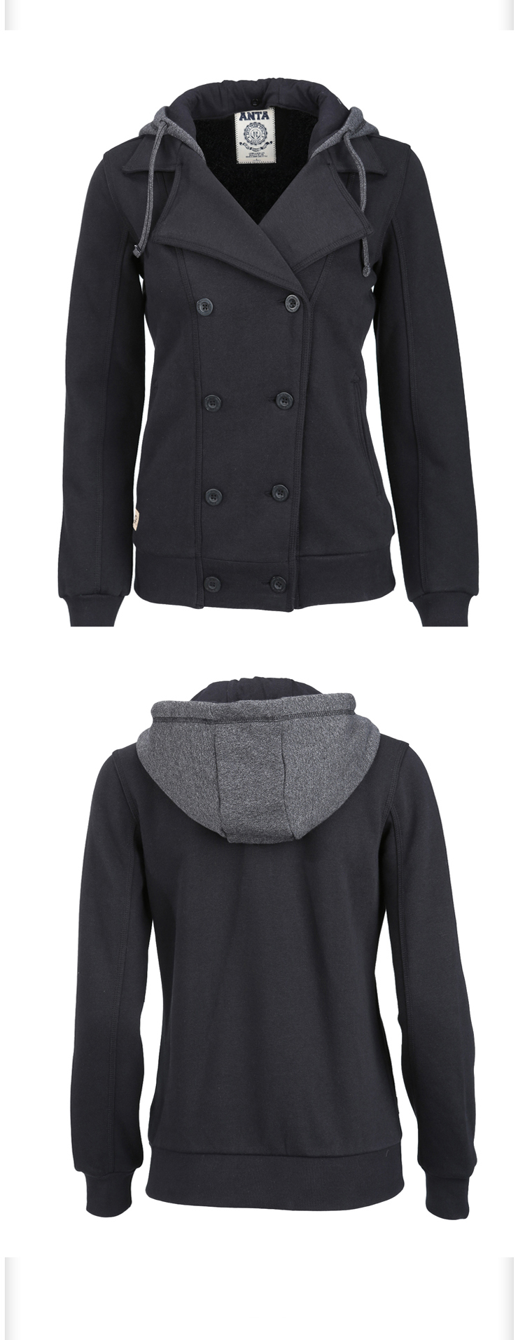 安踏 ANTA女装运动服休闲外套开衫针织上衣 