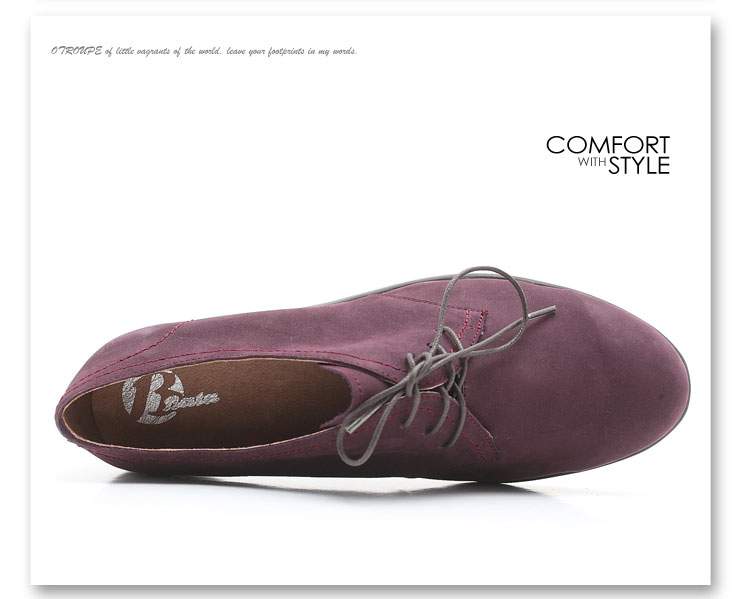 Bata\/拔佳秋紫色磨砂牛皮女鞋AQQ27D 紫色 3