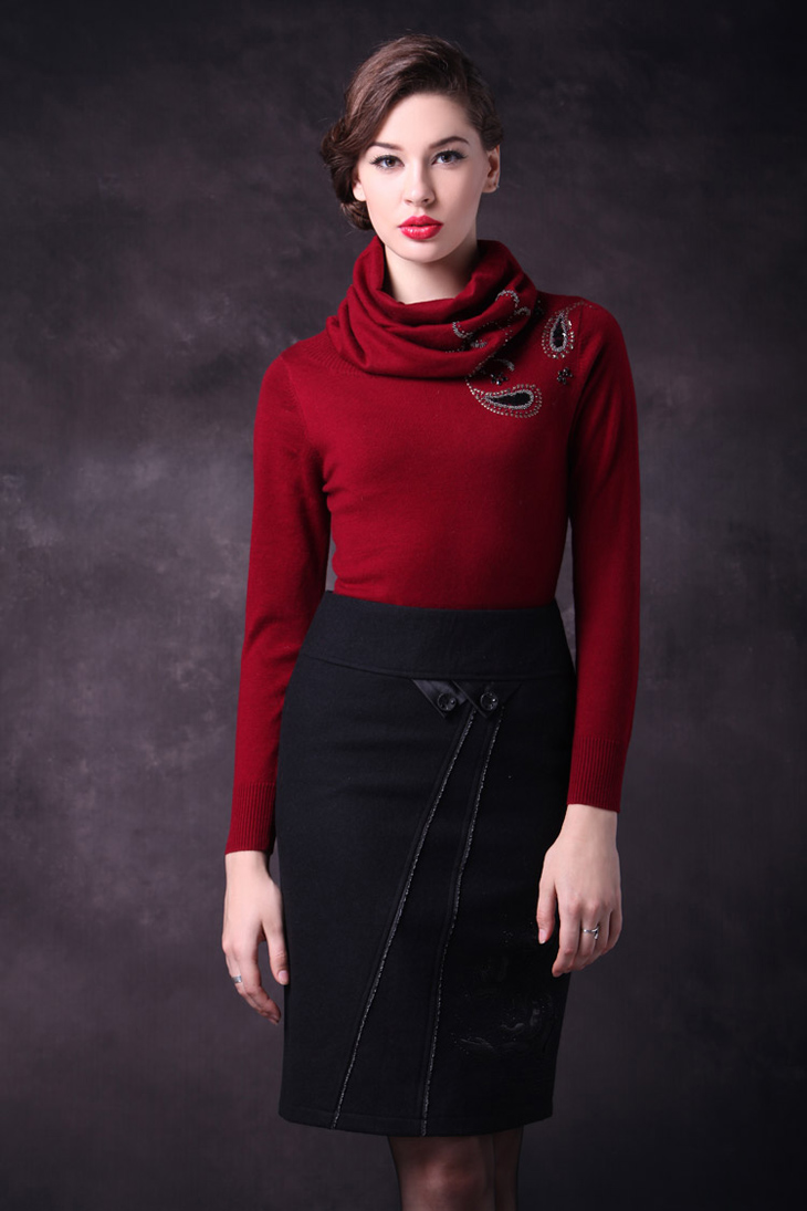 月光石【无需百分百完美】随性<em>搭配</em> <em>高领</em>羊毛