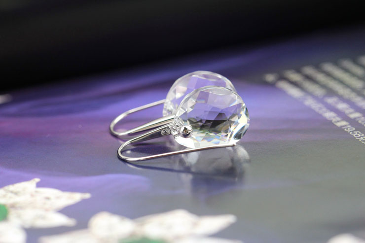 施华洛世奇 Swarovski 透明情人泪耳环 66515