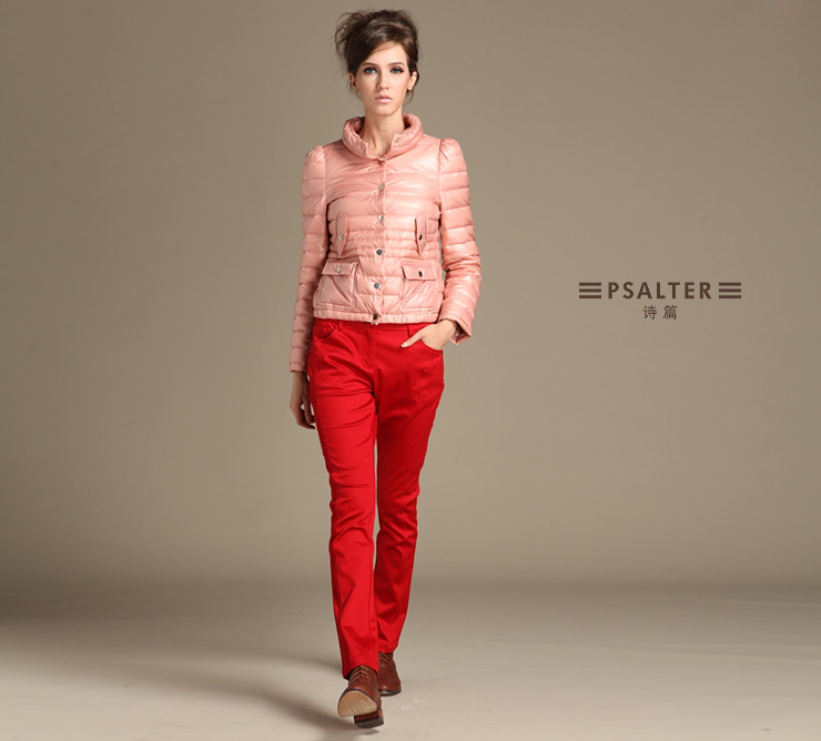 PSALTER诗篇2012冬装新款 短款羽绒服 蓝色