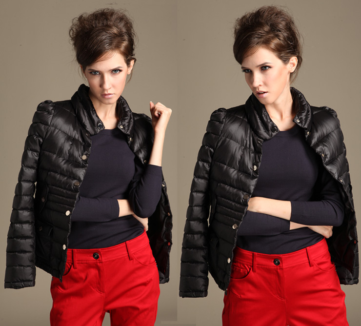 PSALTER诗篇2012冬装新款 短款羽绒服 蓝色