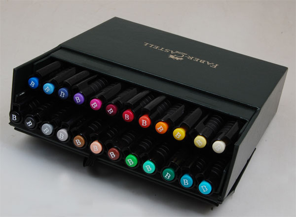 装 辉柏嘉 专业级 24色混装PITT绘图马克笔 16