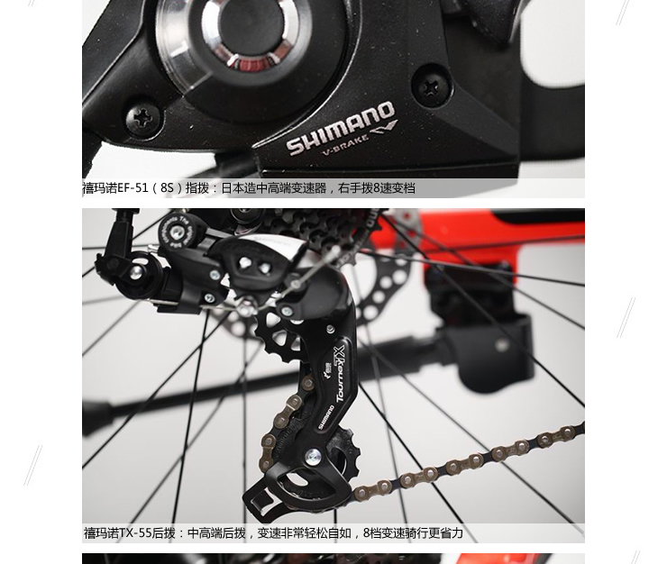 自行车 菲利普山地车 24速26寸 全铝合金车架 