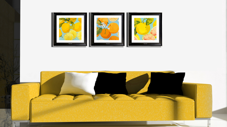 <em>太阳姊妹</em> 装饰画SVE1004C 白色 50X50cm在