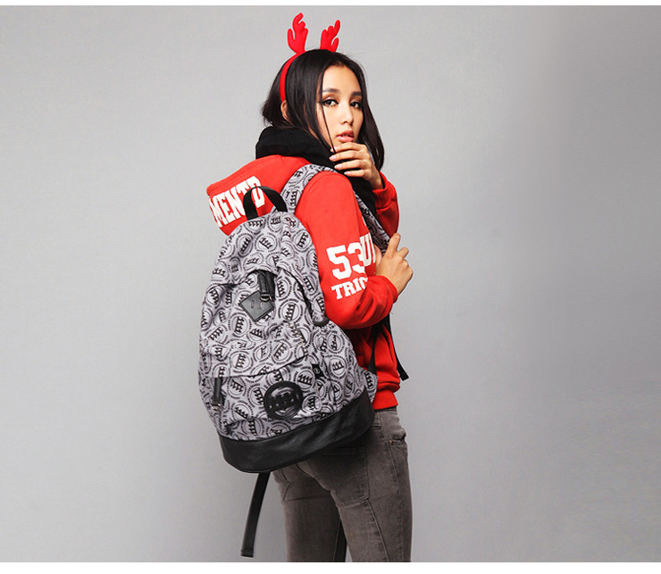 Fourone2013新款帆布PU底3D字母花纹拉链双