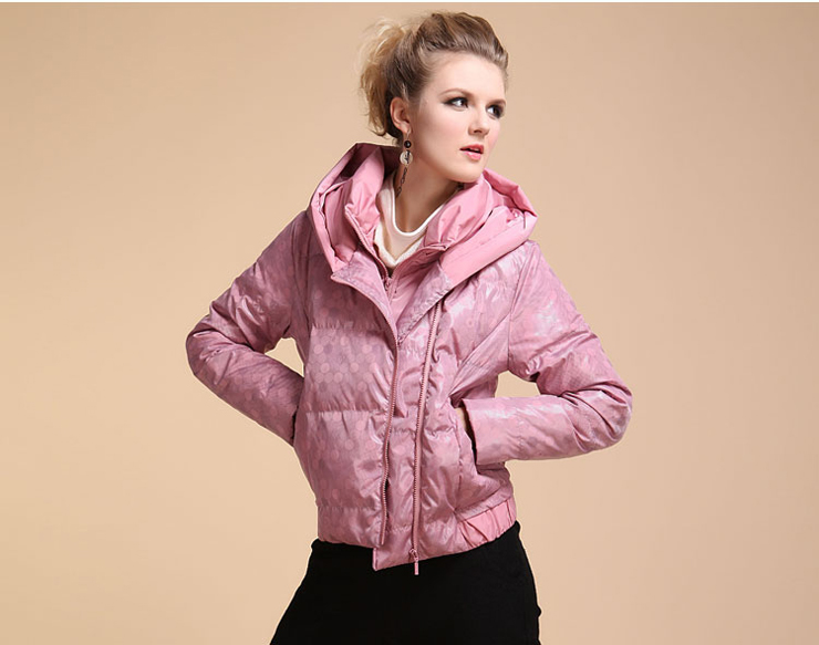 水淼 短款加厚大码女装羽绒服胖修身S12-Y14