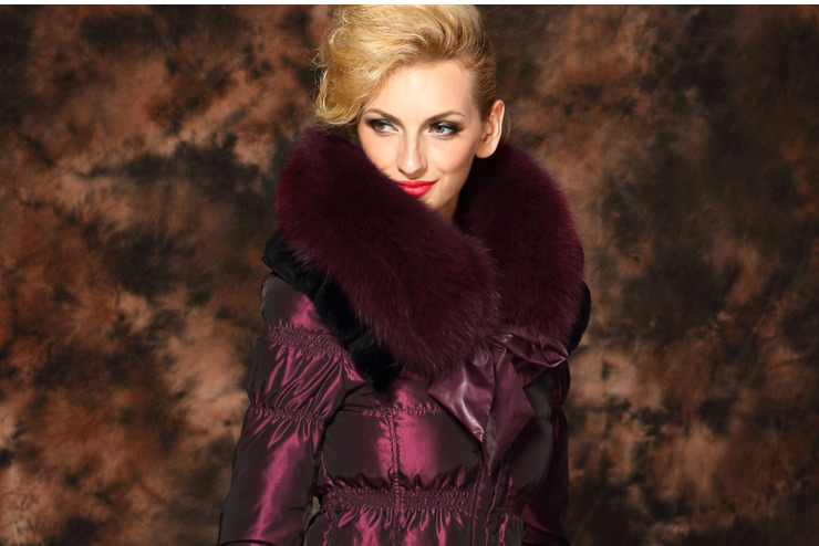 克劳迪 秋冬装新款奢华高端羽绒服 超修身灯笼