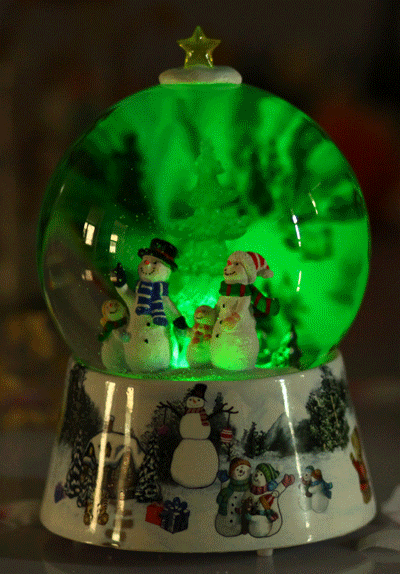 清凉音 发光水晶球(可写字)音乐盒八音盒送女友男友创意礼