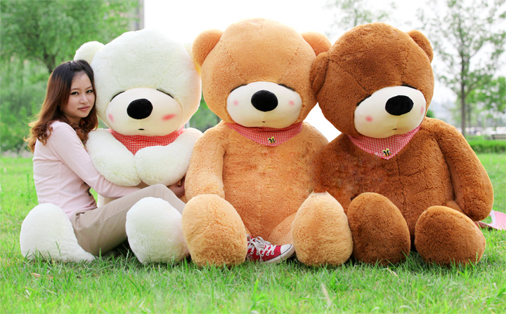 毛绒玩具熊粉色1米6 瞌睡熊 娃娃泰迪熊 公仔玩