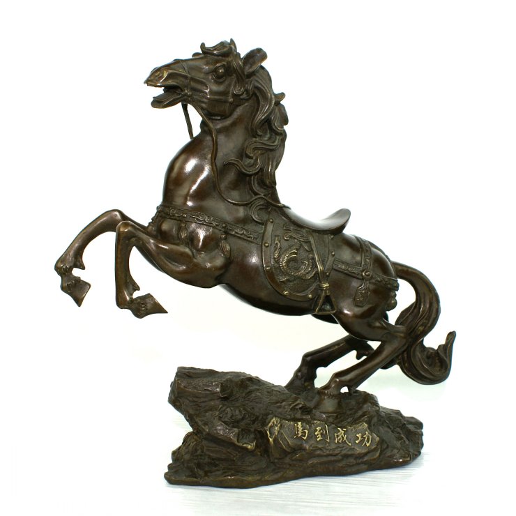铜工艺品摆件 艺术品 战马 马到成功 铜马 礼品