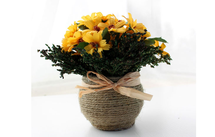 米子家居 装饰花假花绢花干花套装韩式美人菊