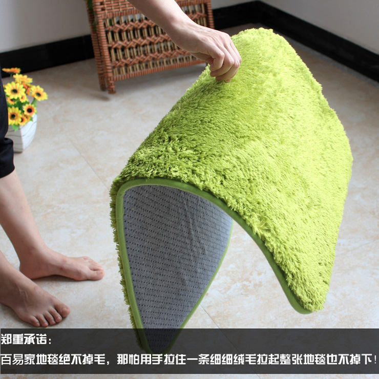 百易尚品 超细纤维可机洗地毯地垫脚垫浴室防滑垫门垫R9、R47 卡其 50*80cm