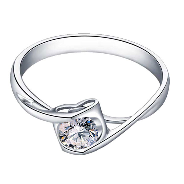 城<em>钻石</em> DQCCCC pt950铂金15分<em>钻石女戒指</em> 婚