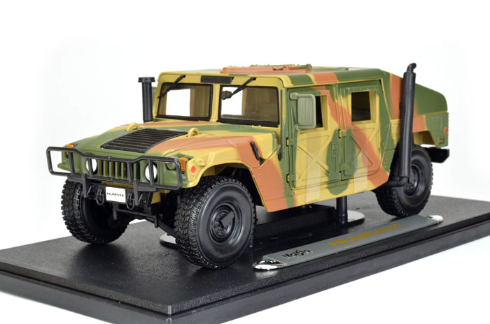 美驰图Maisto 1:18 悍马H1 军用悍马 沙漠风暴