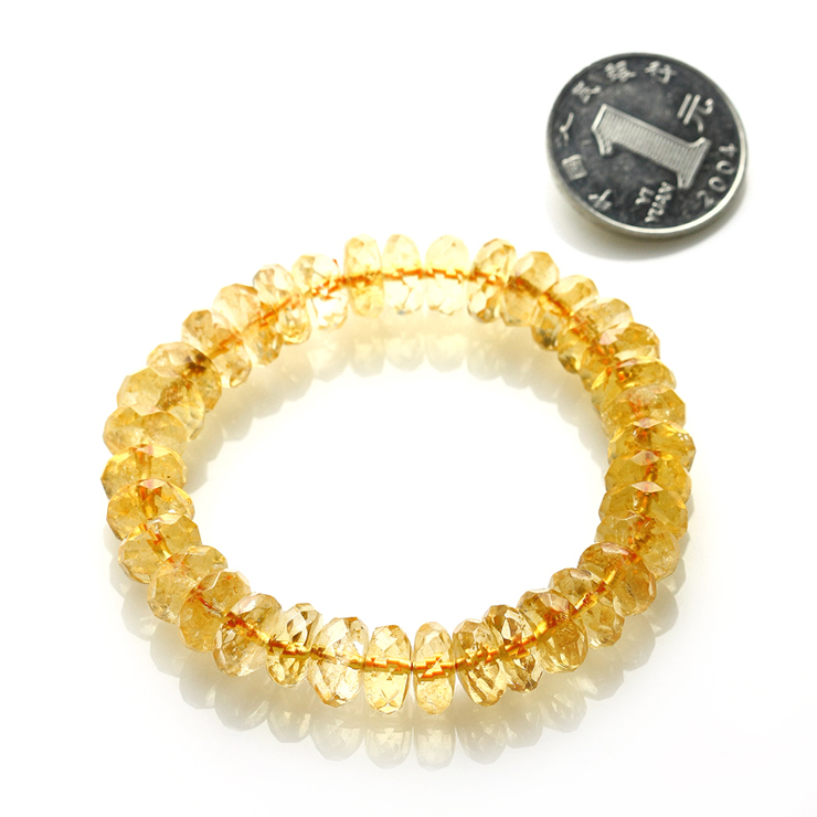 王廷珠宝 AAA级黄水晶-刻面手链