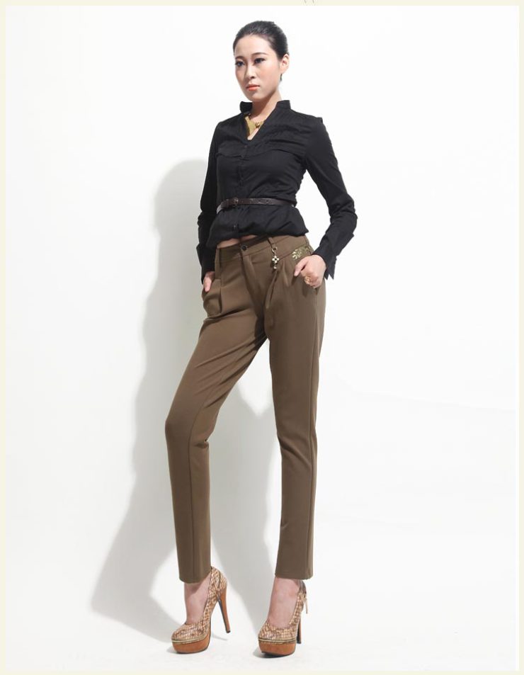 YERAD娅丽达女裤 2012秋款女裤 修身哈伦裤