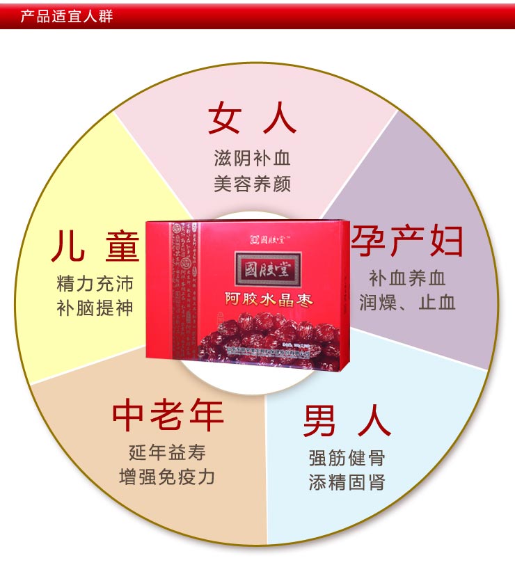 国胶堂 阿胶水晶枣礼盒装 100g*12 【图片 价格 品牌 报价】