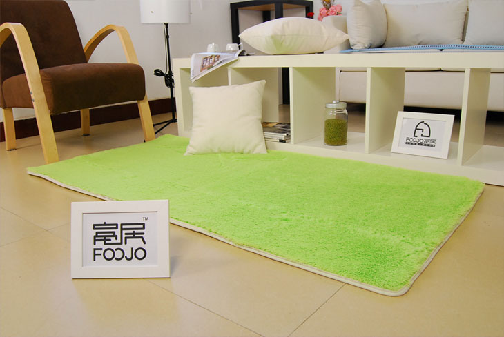 富居FOOJO 丝毛地垫 103tj地毯 80*120cm 咖啡色