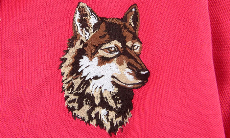 七匹狼男装 男士多彩纯棉狼头长袖T恤111A90