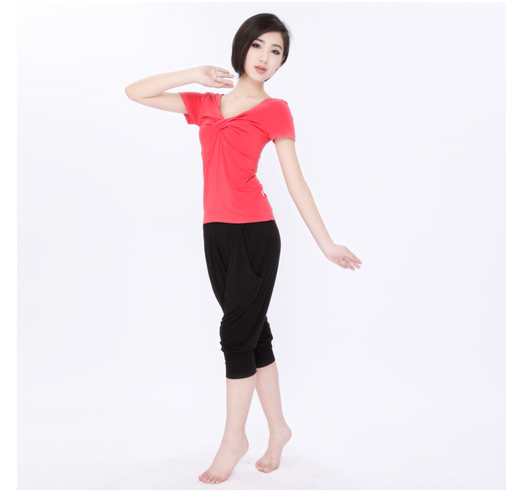 伊朵莲 瑜伽服套装春夏季新款拧花 哈伦裤七分