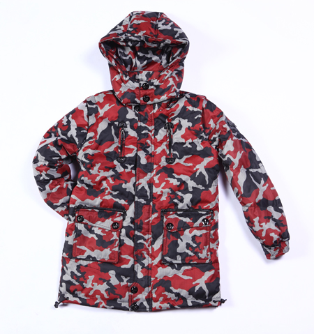 爱美斯羽绒服男童中长款学院风连帽可拆正品特