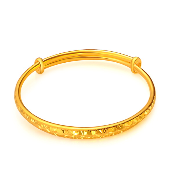 戴欧妮DiONLY 千足金黄金宝宝金饰宝宝手镯