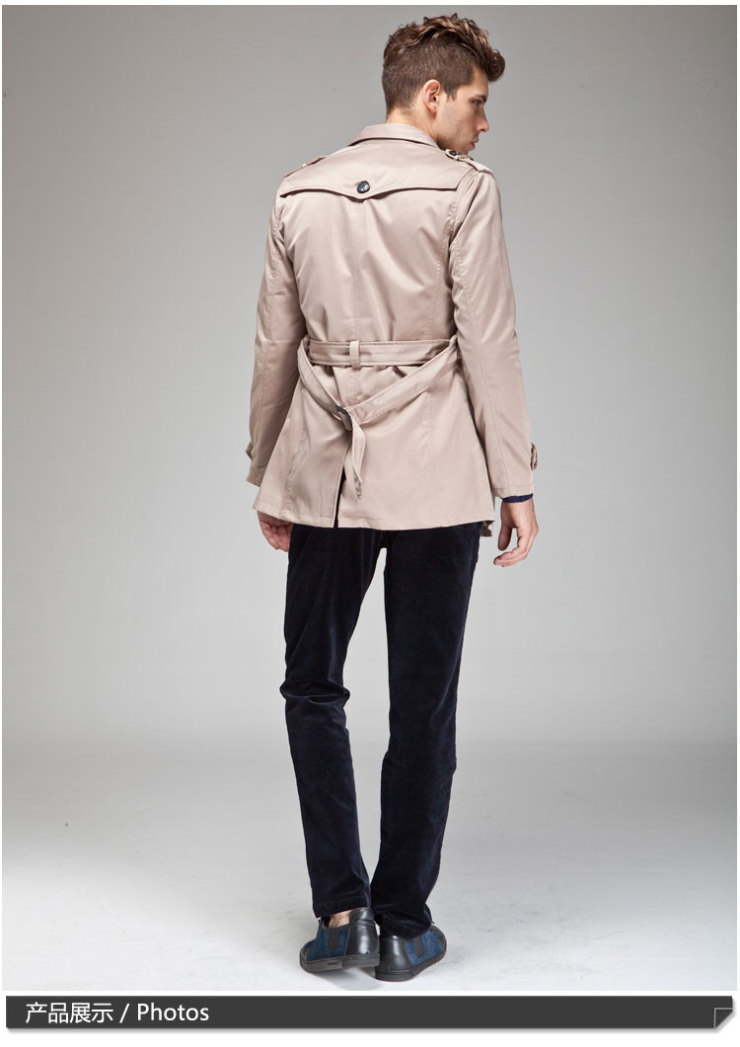 瑞德罗兰(RDL) 秋冬男装休闲风衣男韩版修身男
