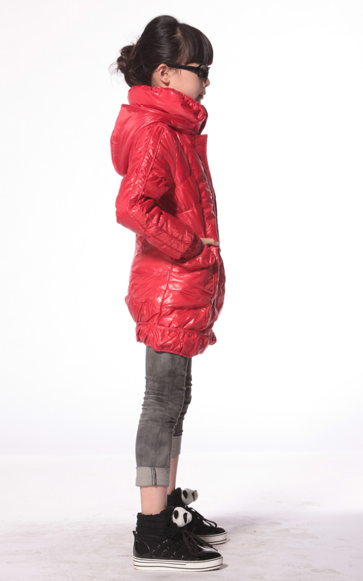 爱美斯2011年儿童羽绒服 中长款 女童 正品 新