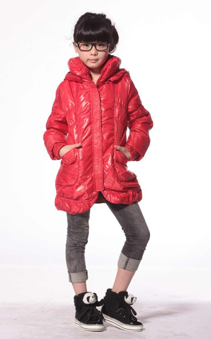 爱美斯2011年儿童羽绒服 中长款 女童 正品 新