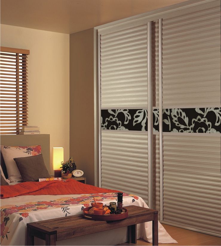 5框黑白摩卡腰线枫木冲浪百叶衣柜 定制家具 