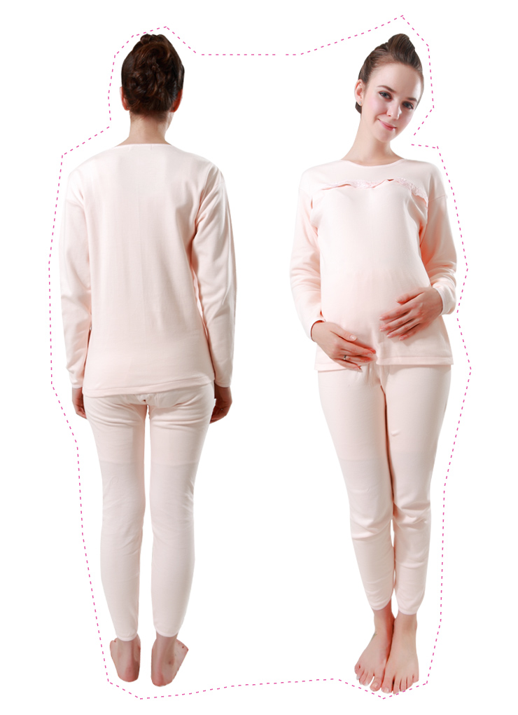 琪孕儿 <em>月子</em>服 孕妇保暖内衣 孕妇装送两件<em>哺乳</em>