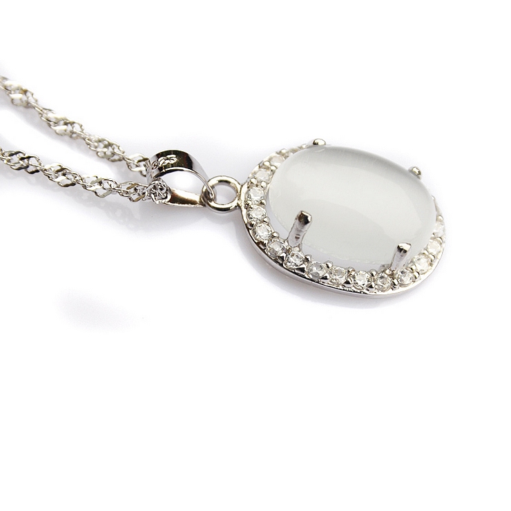 萱妮925银猫眼石吊坠-月夜星空 价格\/报价,评测