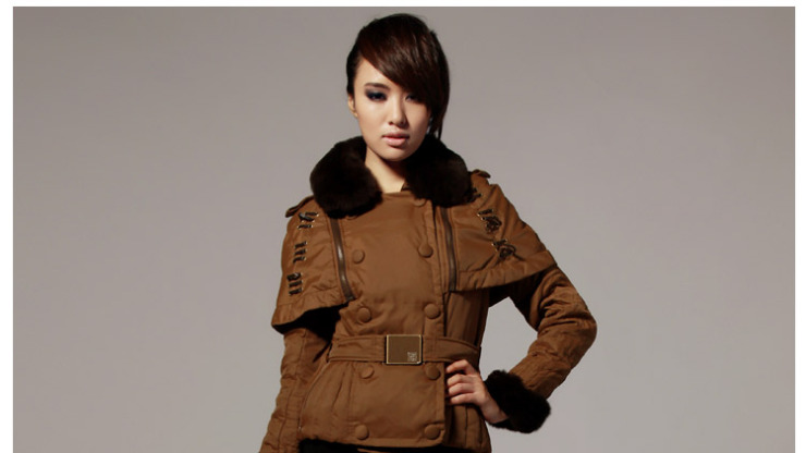 金羽杰JOSSYJO 2012冬季新款 女士短款獭兔