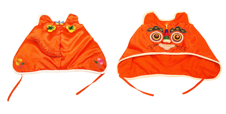 小鸡啄米 传统手工绣花虎头帽子 宝宝婴儿老虎