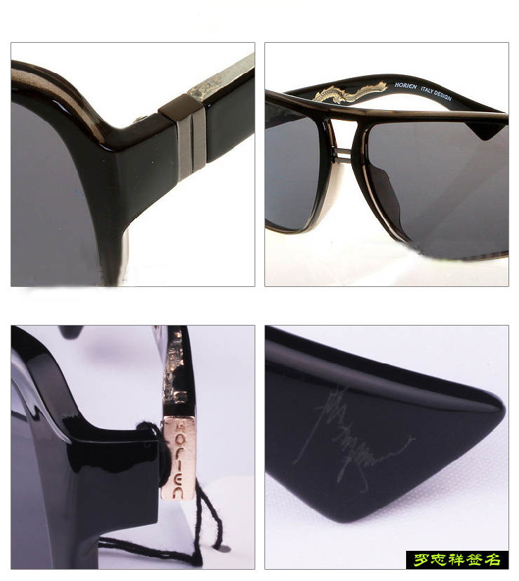 N 海俪恩龙系列时尚男士偏光太阳镜 110003 透