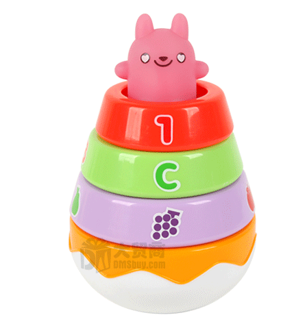 澳贝/奥贝(auby) 463401 奇趣不倒翁 层层叠叠叠乐 宝宝玩具-pf00405