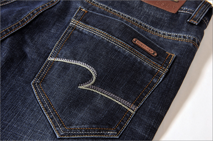 逸阳男装 2012秋新品 百搭时尚休息牛仔男裤 直