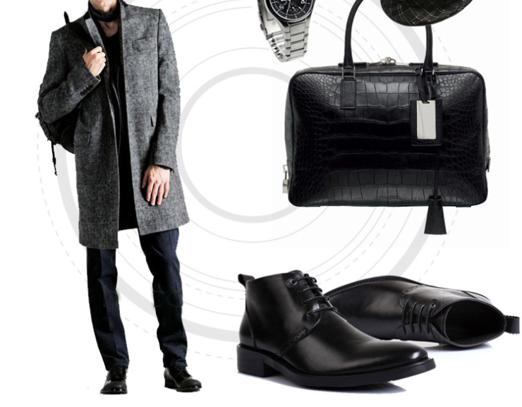 真恩TRUE-N 全牛皮时尚简约中邦休闲皮鞋男鞋