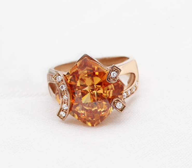 TOKISS珠宝 专属定制 14K\/18K金镶嵌宝石戒指