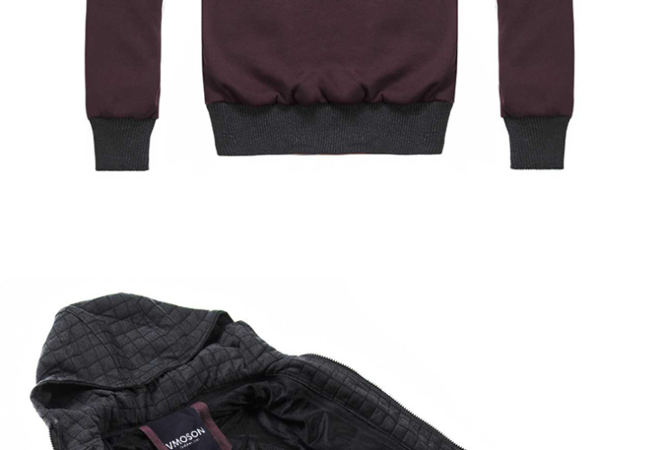 2012秋冬装新款 时尚休闲<em>假两件</em>套连帽 双拉链