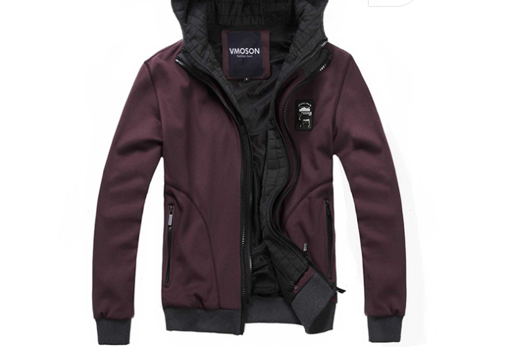 2012秋冬装新款 时尚休闲<em>假两件</em>套连帽 双拉链