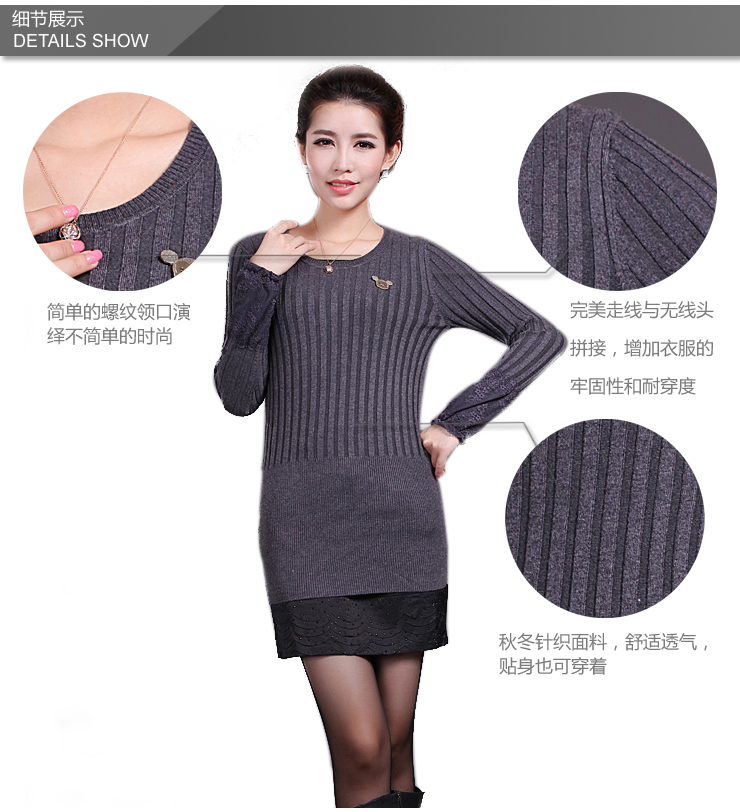 露西维特lucywitte<em>秋冬</em>女士简约针织衫<em>套头毛衣</em>